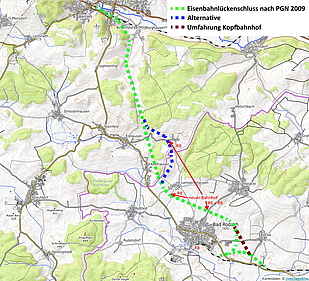 Eisenbahnlückenschluss zwischen Hildburghausen und Bad Rodach