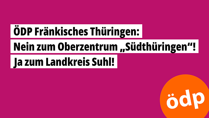 Nein zum Oberzentrum Südthüringen!