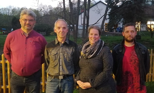 Martin Truckenbrodt, Stefan Schellenberg, Martina Jüngst, Christian Schellenberg - v.l.n.r.